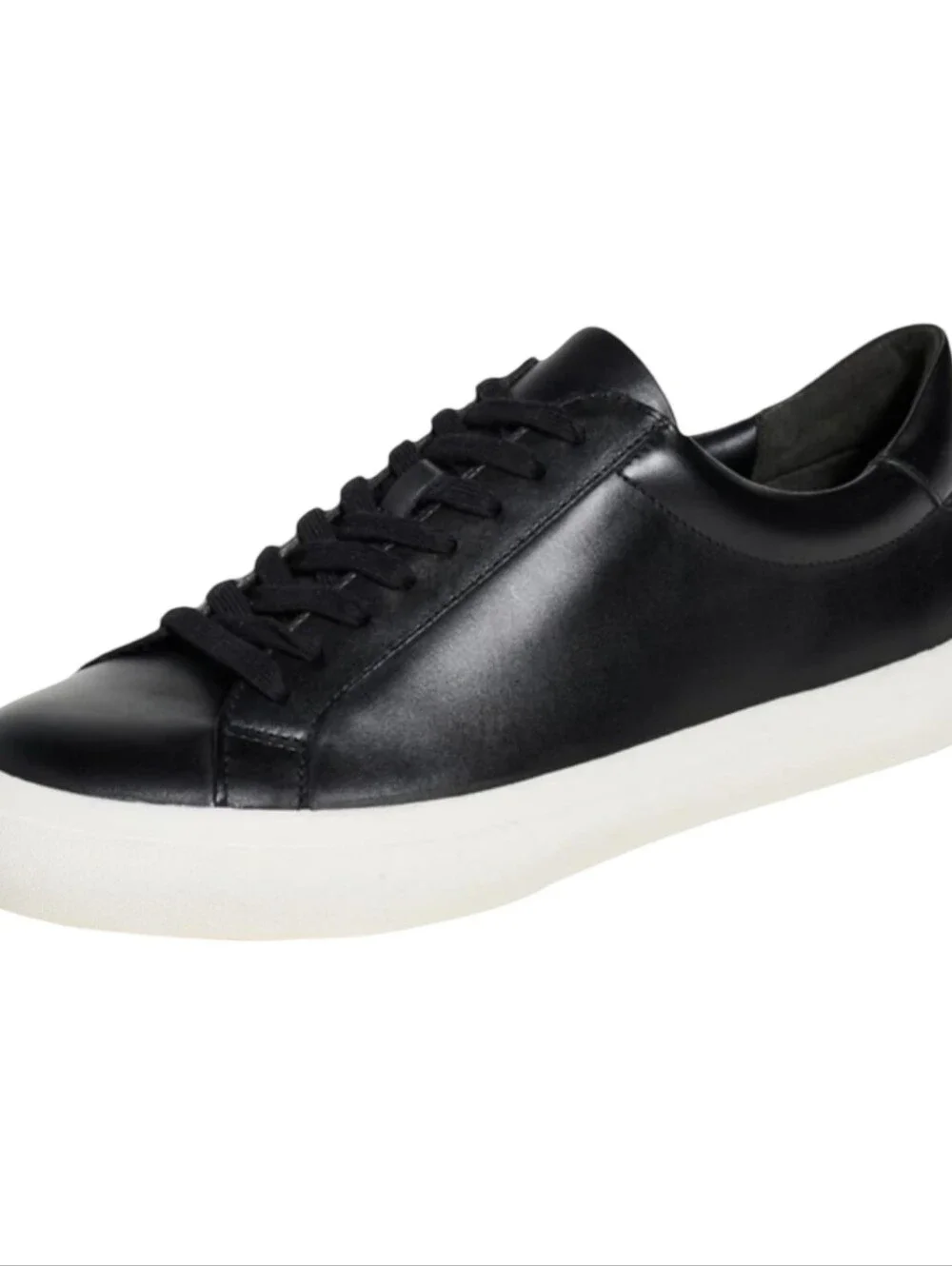 Vince Fulton Low Top Sneaker Black Leather Men's 9